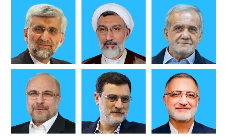 قالیباف و پزشکیان در صدر محتوای انتخاباتی روز نخست تبلیغات ریاست جمهوری