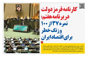 کارنامه قرمز دولت در برنامه هفتم؛ نمره ۳۷ از ۱۰۰ و زنگ خطر برای اقتصاد ایران